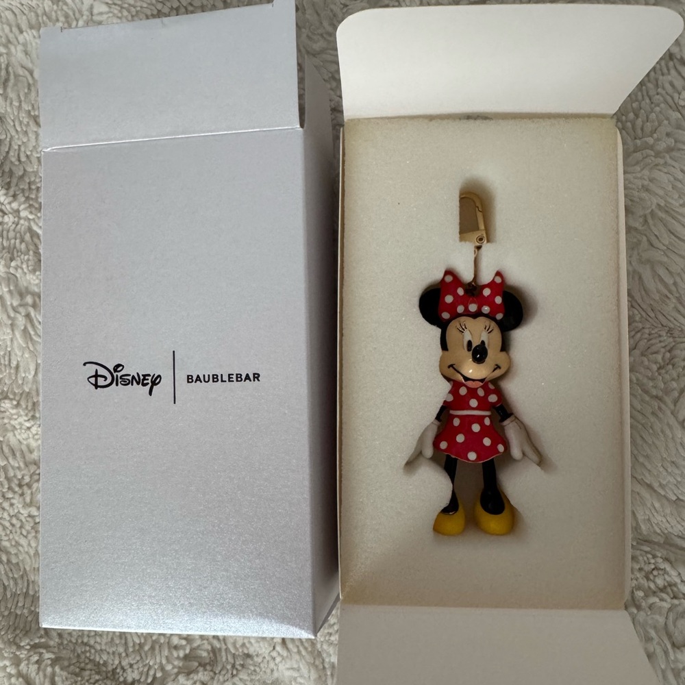 BaubleBar Disney Minnie Mouse Keychain - Red and Yellow